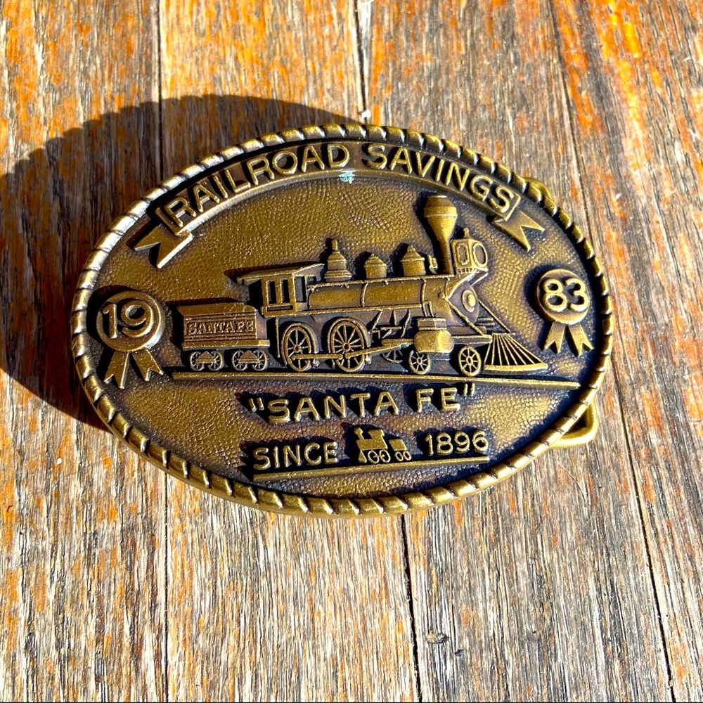 Railroad Savings belt buckle series - Santa Fe